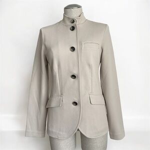 Banana Republic Knit Pique Blazer Pewter Grey